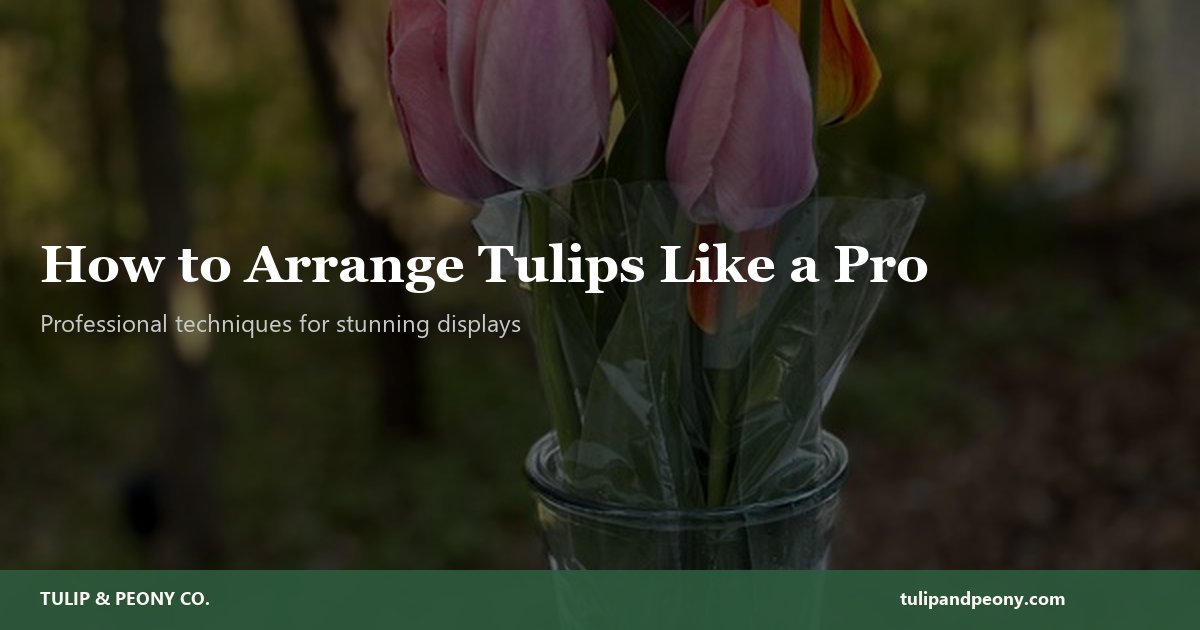 Using Tulip Pro How to Arrange Tulips Like a Pro | Tulip & Peony Co.